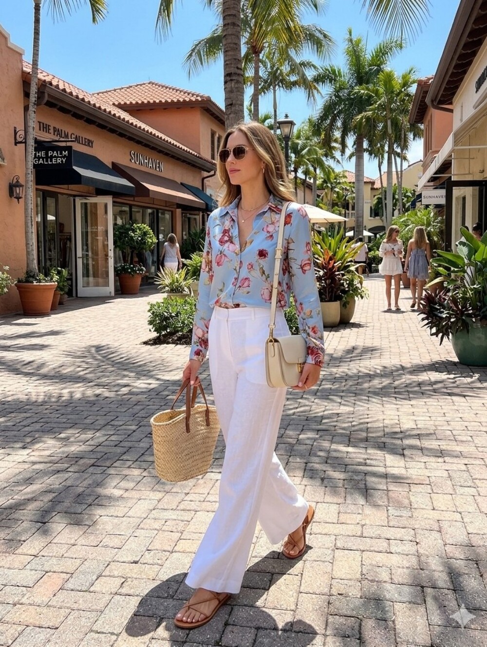 L'AGENCE Silk Tyler Shirt - SIZE S | Summer Floral Office Style - Picture 12 of 15